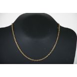 An 18ct gold choker necklace, 39cms long, weight 15g.