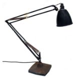 A large vintage industrial style Anglepoise lamp with cast square base.Condition Reportsmall dent to