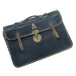 A leather attaché case with Edward VIII gilt embossed cypher, 43cms wide.