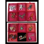 A quantity of Butler & Wilson costume jewellery, all boxed, to include a dragon and an owl brooch.