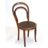 A child's bentwood chair.