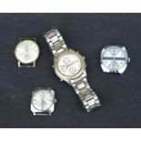 Four gentleman's wristwatches comprising Seiko Chronograph, SQ50 MuDu, Bulova and Strato (4)