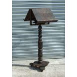 A Victorian mahogany duet stand, 45cms wide.