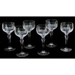 A set of six Stuart Crystal Woodchester hock glasses (6).