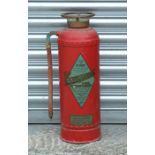 A vintage Conquest fire extinguisher, for display purposes only, 55cms high.