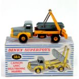 A French Dinky Supertoys 30A Unic tipper truck, boxed.