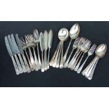 Royal Army Ordnance Corps RAOC Officers mess cutlery, sitting of four of each of the following: