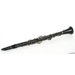 A Console of London ebony clarinet, 66cms long.