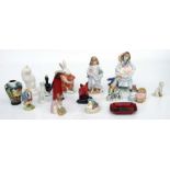 A group of Beswick Beatrix Potter figures to include Jemima Puddleduck and Tommy Brock; together