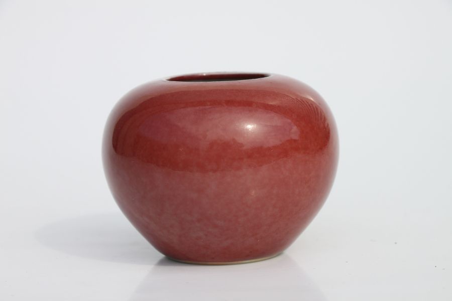 A Chinese red glazed brush washer of compressed globular form, 6cms high.Condition ReportVery - Image 5 of 10