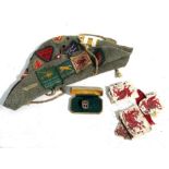 Boy Scouts hat with badges including Surrey Boy Scouts Operation Touchdown from 1963 together with a