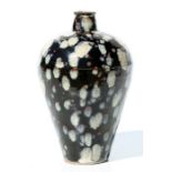 A Chinese Song Jianyao ware style vase with mottled glazed decoration, 19cms high.