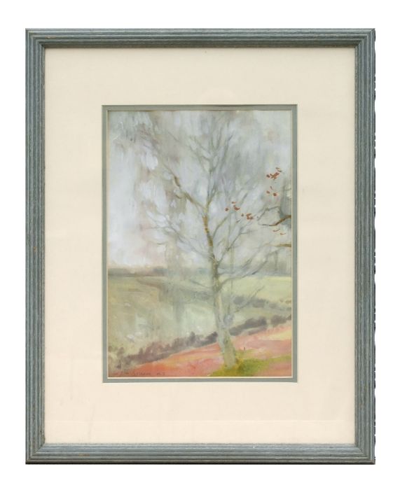 William Christian Symons MS - Landscape with Tree in the Foreground - watercolour, signed lower