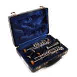 A Bundy Resonite Selmer Company clarinet, cased.