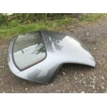 An MG MGF works hard top, with glass heated rear window, gunmetal grey