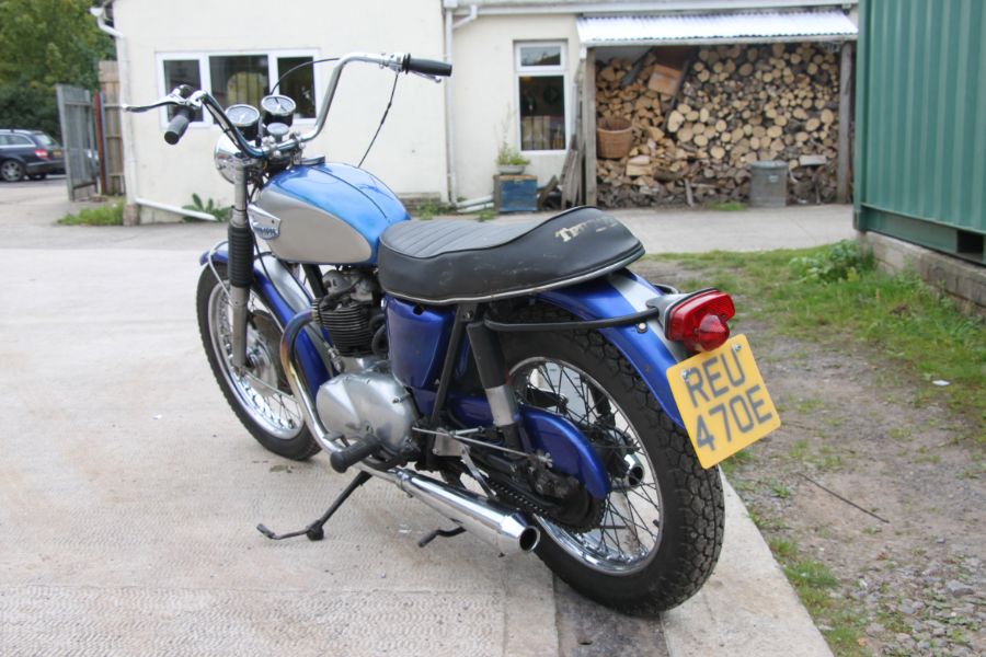 A 1969 Triumph Tiger T100R, registration tbc, blue, engine number T100R H52870. A recent import - Image 12 of 32