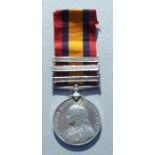 An Argyll & Sutherland Highlanders Queens South Africa medal with Orange Free State, Cape Colony &