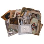 A quantity of various oil and watercolour paintings to include portraits, landscapes, drawings and