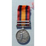A Norfolk Regiment Queens South Africa medal with Johannesburg, Paardeberg & Cape Colony clasps