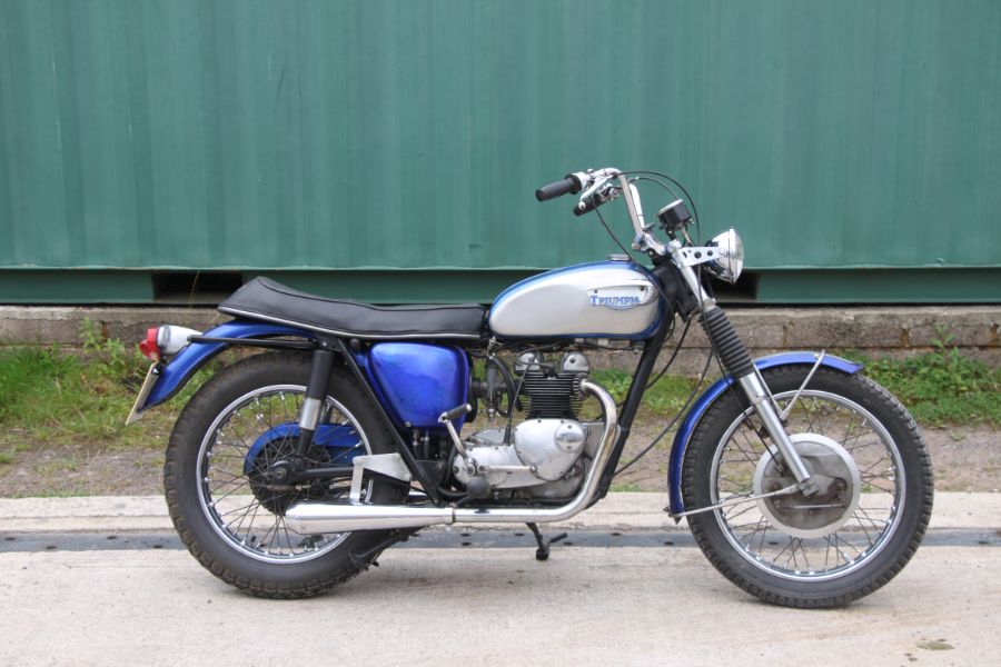 A 1969 Triumph Tiger T100R, registration tbc, blue, engine number T100R H52870. A recent import - Image 13 of 32