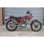A 1972 BSA B25 SS Gold Star 250cc, registration to follow, red and black, engine number