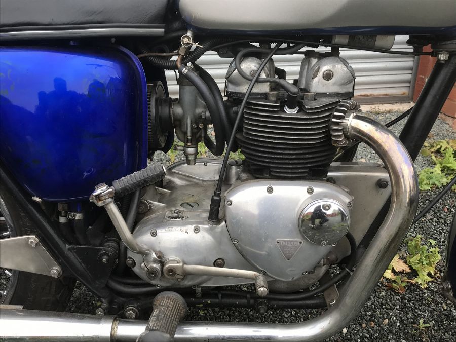 A 1969 Triumph Tiger T100R, registration tbc, blue, engine number T100R H52870. A recent import - Image 27 of 32