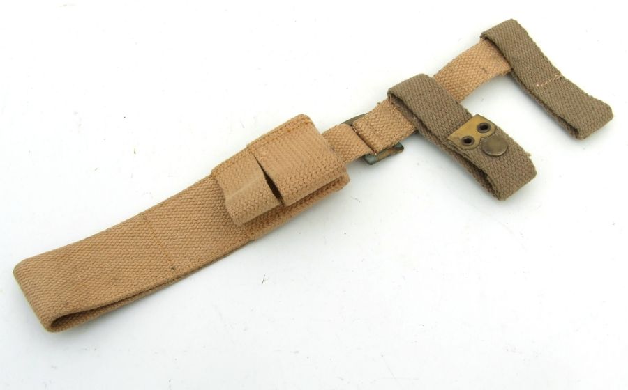 An unissued 08 Pattern bayonet frog with helve strap and carrier. Marked to the reverse of the - Image 2 of 2