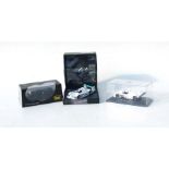 A collection of Onyx 1:43 scale diecast Le Mans 24 hour winning cars including a 1929 Bentley