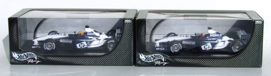 Two Hot Wheels 1:18 scale new old stock Williams F1 BMW FW25 diecast models driven by Ralph - Image 2 of 2