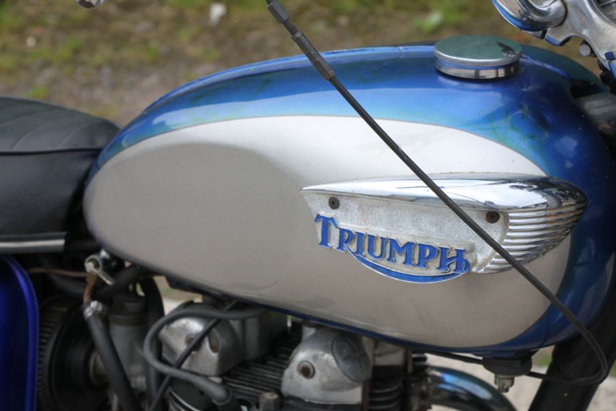 A 1969 Triumph Tiger T100R, registration tbc, blue, engine number T100R H52870. A recent import - Image 2 of 32