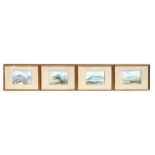 R MacDonald Ross RE (modern Irish) - a set of four Irish landscape watercolour scenes to include