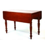 A Victorian mahogany Pembroke table, 107cms wide.