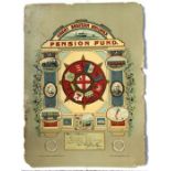 A Great Eastern Railway Pension Fund Membership, dated February 1895, number 5268, overall 46 by
