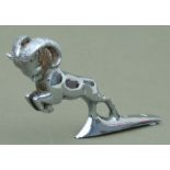 A car mascot in the form of a charging ram as fitted to a Dodge Ramcharger, 20cms wide.