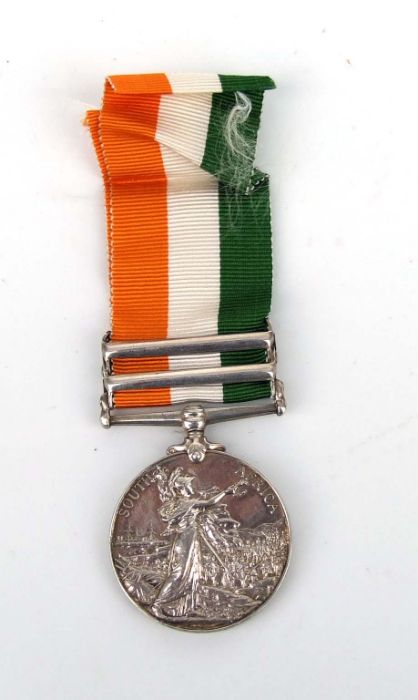 A Royal Scots Fusiliers Kings South Africa medal with SA1901 & SA1902 clasps named to 2666 JOHN - Image 2 of 3