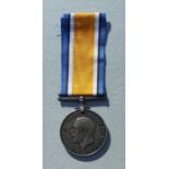 A WWI Royal Navy Volunteer Reserve British War Medal named to BZ.10895 P.L.H.JOHNSTONE. ORD. R.N.V.