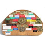 Model Show mounted badges sign from the Gordon Woodham collection 75cms (29.5ins) by 47.5cms (18.
