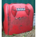 An Austin Healy Sprite Mk. I (Frogeye) steel bonnet, for restoration.