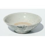 A South East Asian Export blue & white bowl, 18cms diameter.