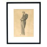 David Low (New Zealand 1891-1963) - a full length caricature portrait of Sir John Simon, lithograph,
