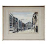 Marc Aynard (1898-1983) - Continental Street Scene with Figures - pen & ink & watercolour,
