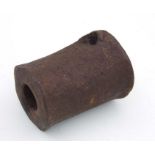 A 16th / 17th century Chinese hand forged iron cannon. Overall length 13cms (5.125ins) with the vent