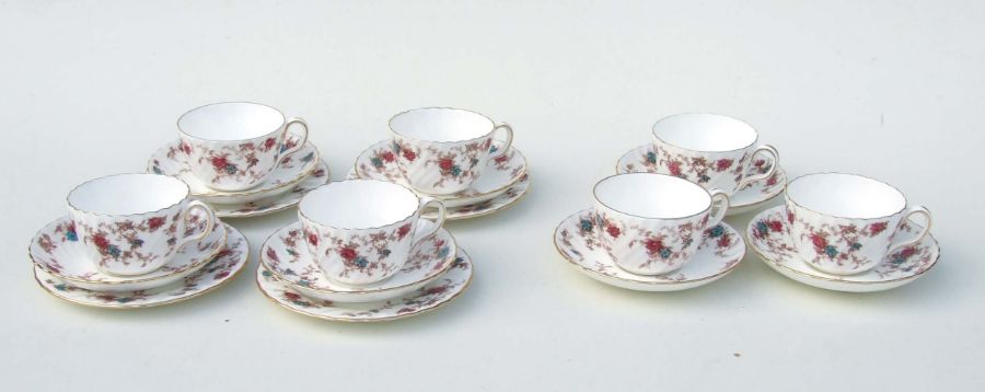 A Minton Ancestral pattern tea set. - Image 5 of 5