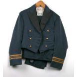 Two RAF uniforms to include a Mess Dress and a Great Coat.
