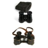 A pair of Ross 1911 date stamped WWI British military binoculars; together with another pair of