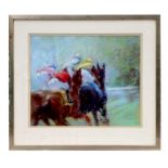 Constance Halford-Thompson (20th century British) - Turning For Home - pastel, signed & dated