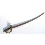 A 19th century French Cavalry sword. Blade length 80cms (30.5ins)