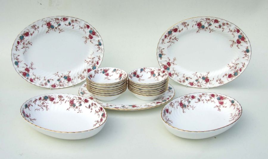 A Minton Ancestral pattern tea set. - Image 3 of 5
