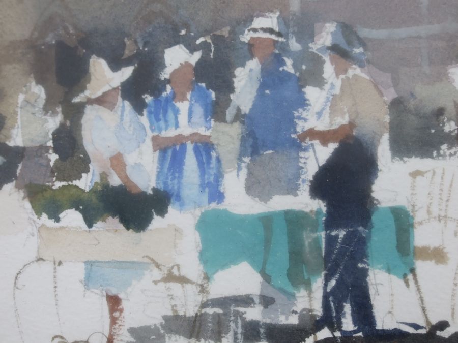 John Yardley RI (British b1933) - The Friends - signed lower left, watercolour on paper, Llewellyn - Image 5 of 6