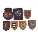 Military wall shields etc including East Midland District, Central Flying School, Welsh Guards, NATO